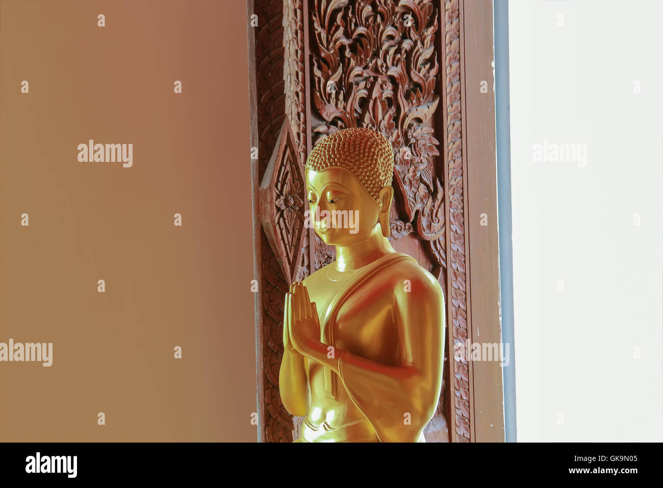 Golden Buddha select focus Stock Photo