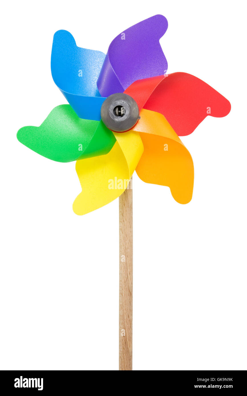 colour toy windmill Stock Photo