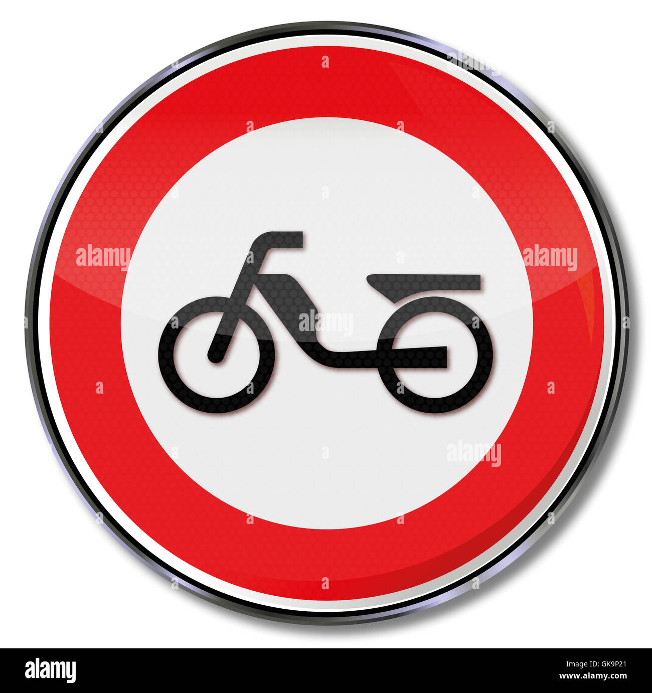 moped autocycle sign Stock Photo - Alamy