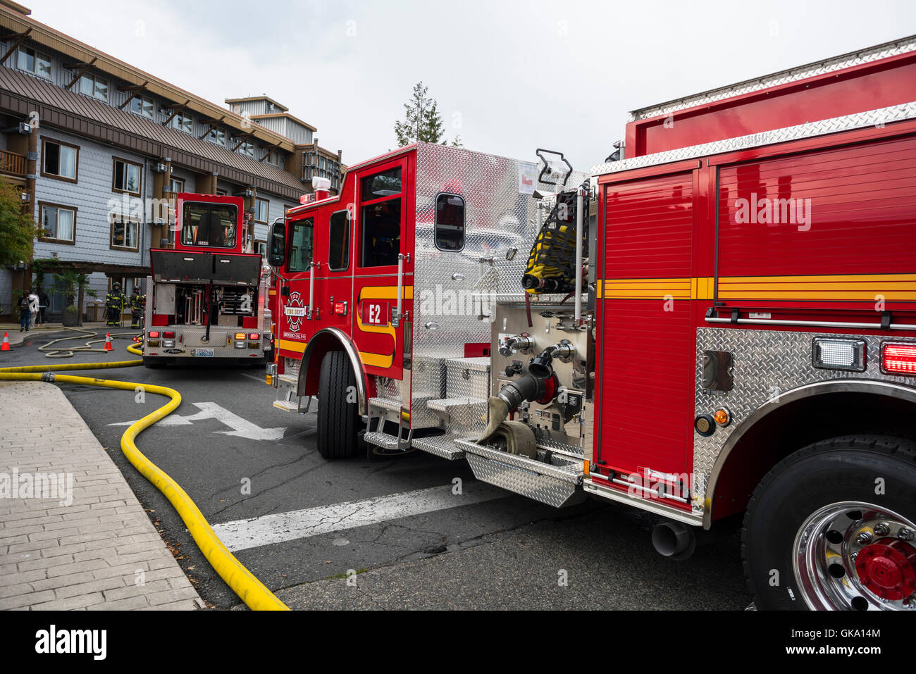 Seattle fire Stock Photo