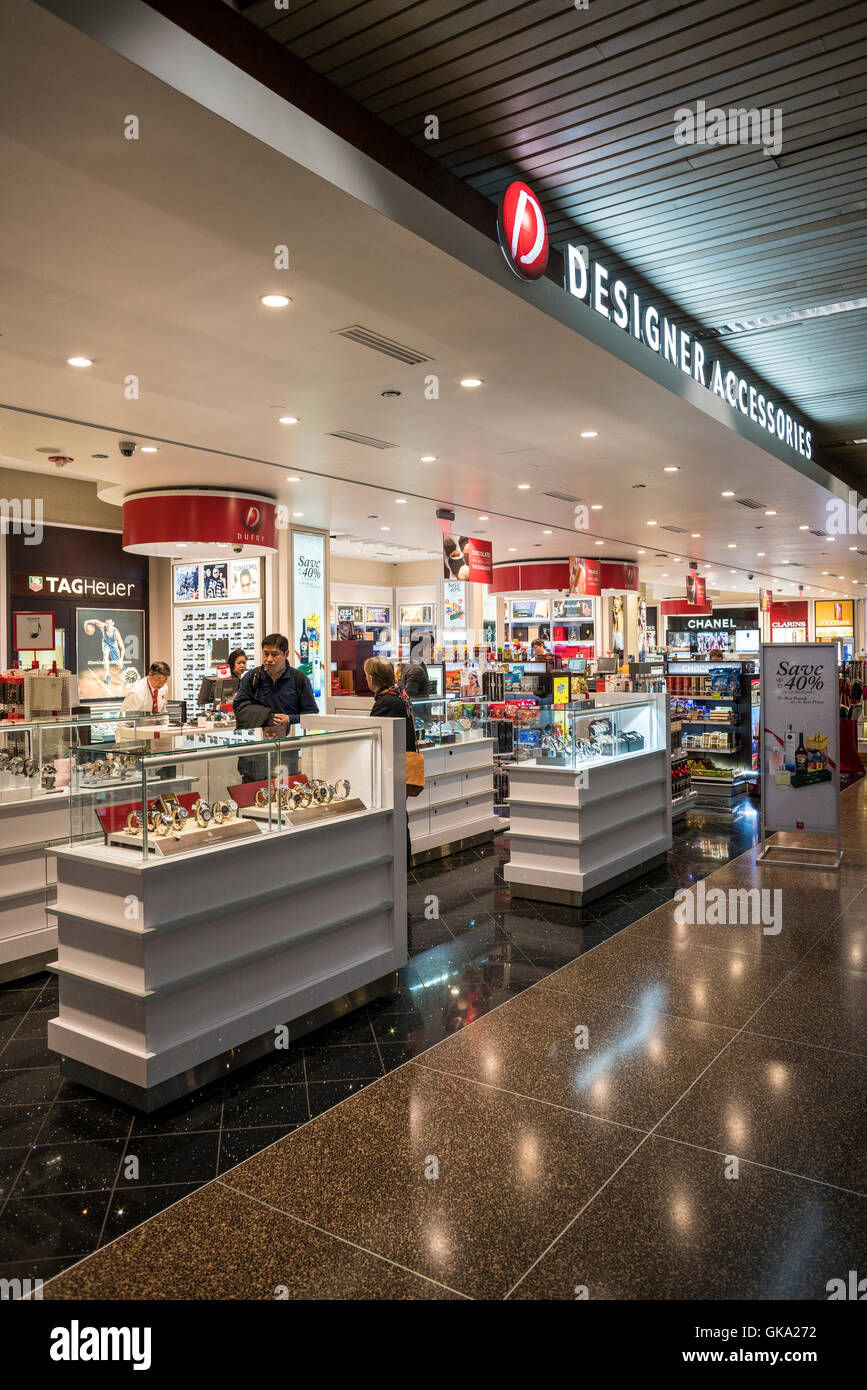 Seattle Airport interior Shops Stock Photo Alamy