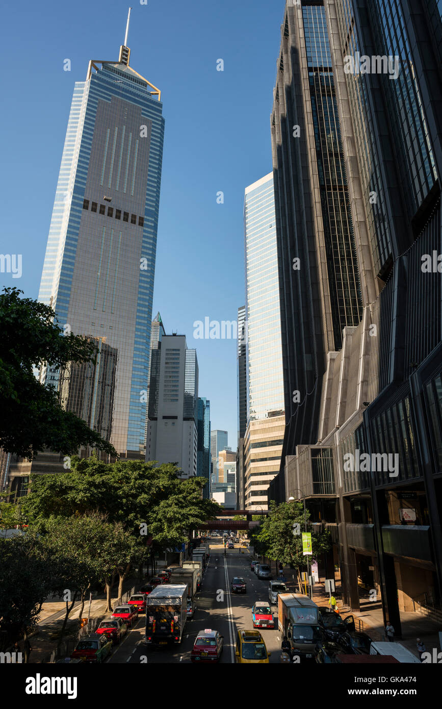 Modern city street, Hong Kong, China Stock Photo - Alamy