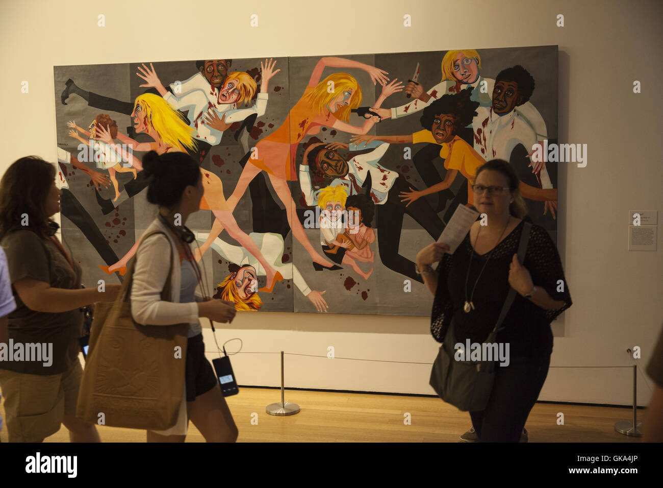 American People Series 20 Die, 1967. Oil on canvas, by Faith Ringgold