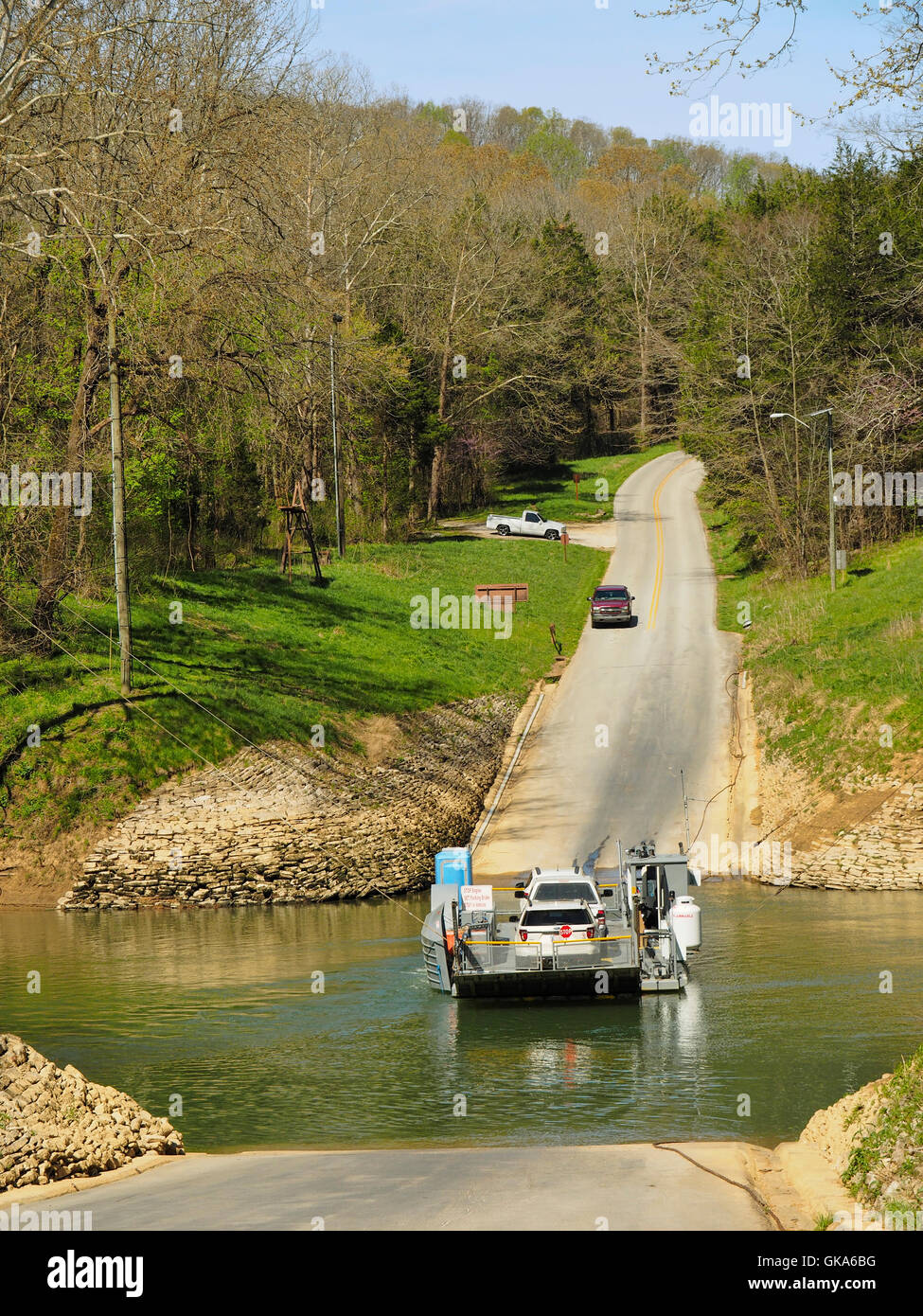 Green River Ferry, Mammoth Cave National Park, Park City, Kentucky, USA