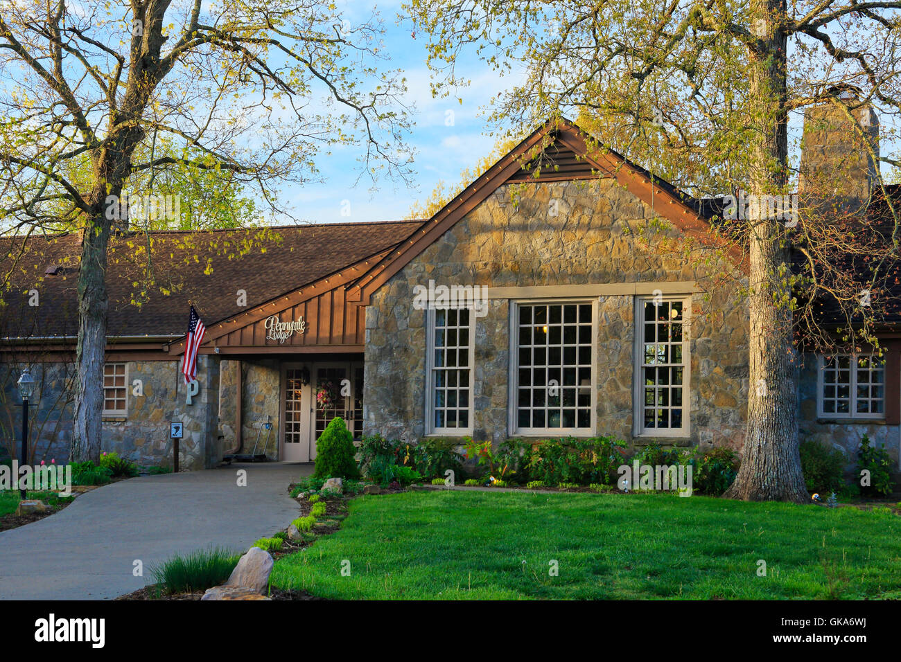 Lodge, Pennyrile Forest State Resort Park, Kentucky, USA Stock Photo
