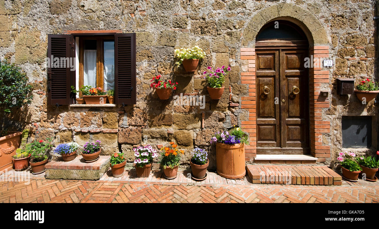 romantic europe tuscany Stock Photo
