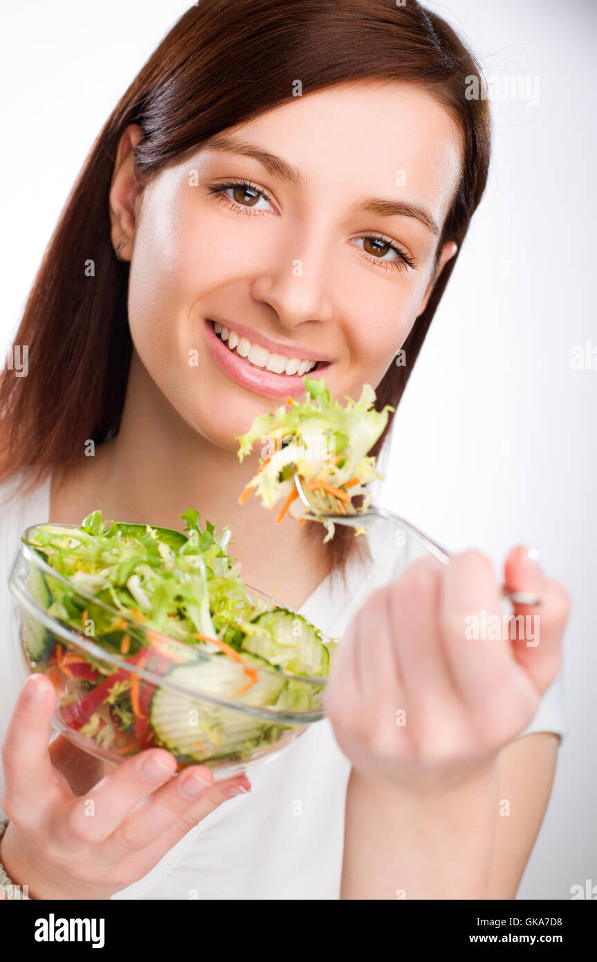 woman diet food Stock Photo