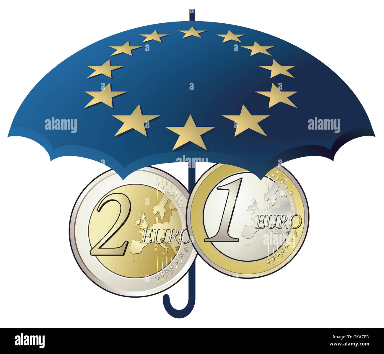 Greece flag and money Cut Out Stock Images & Pictures - Alamy