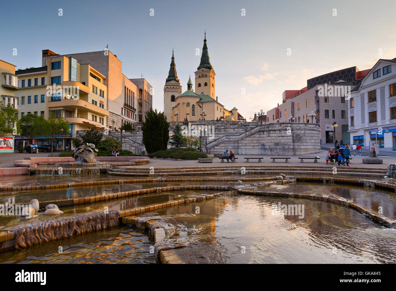 Main square in the city of Zilina in central Slovakia Stock Photo - Alamy
