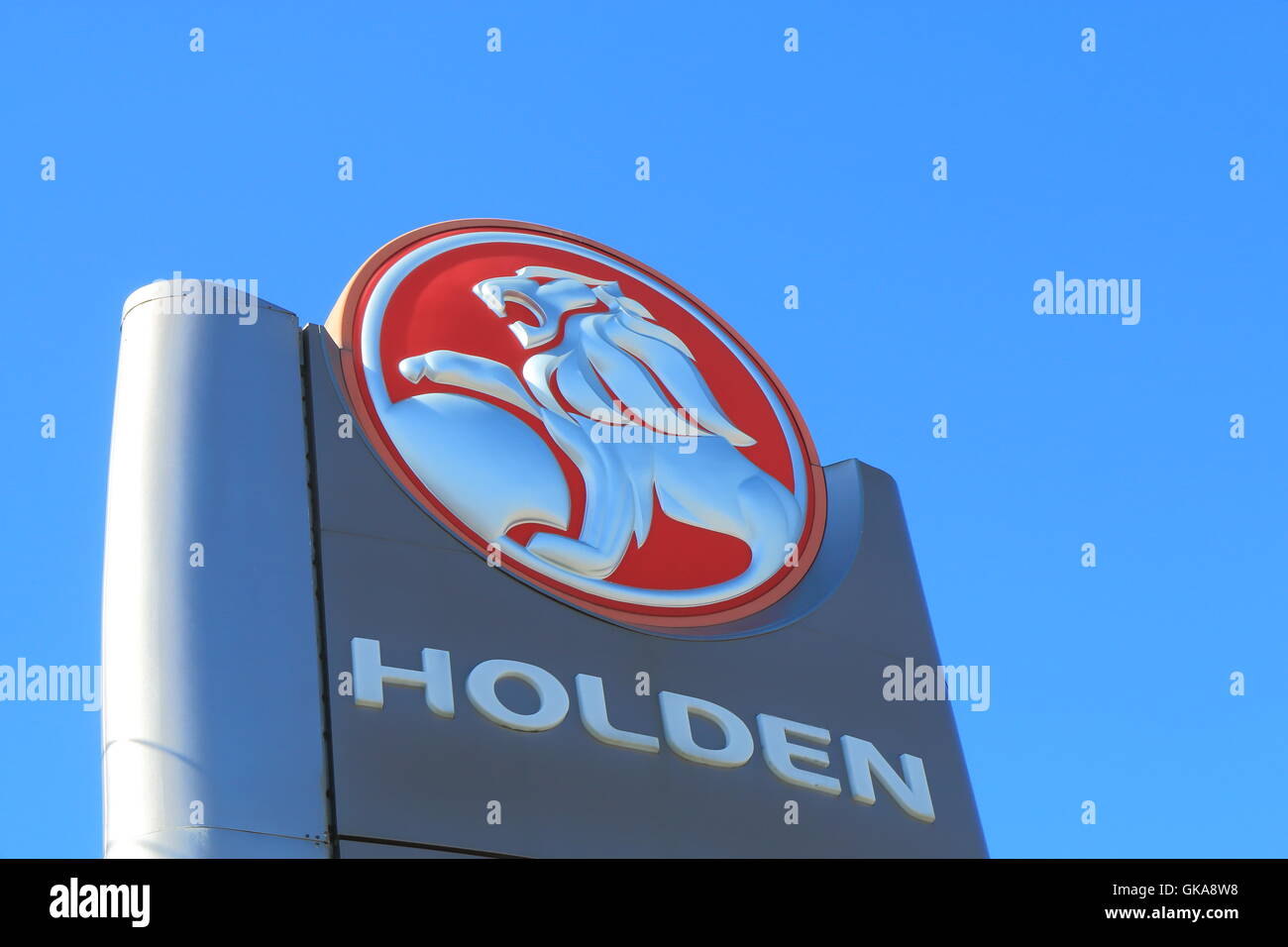 Holden Car manufacture logo, Australian automaker operates in Australia founded in 1856 as a saddlery manufacture. Stock Photo