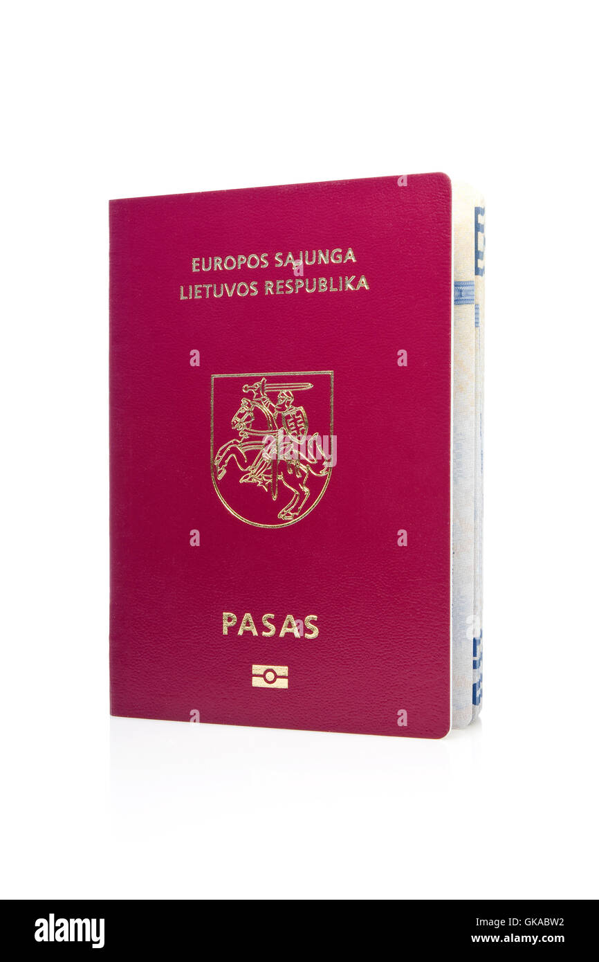 national passport document Stock Photo