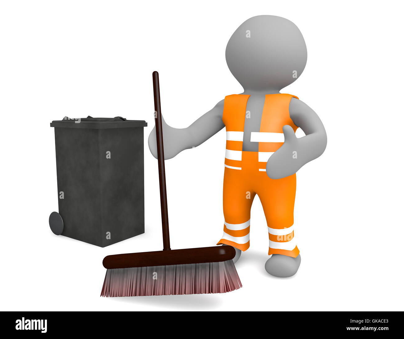 road sweeper Stock Photo
