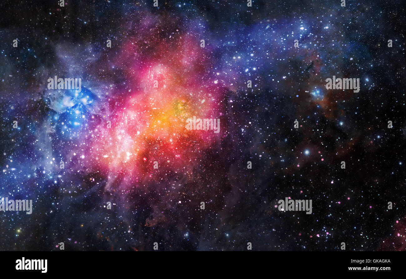 space cloud galaxy Stock Photo