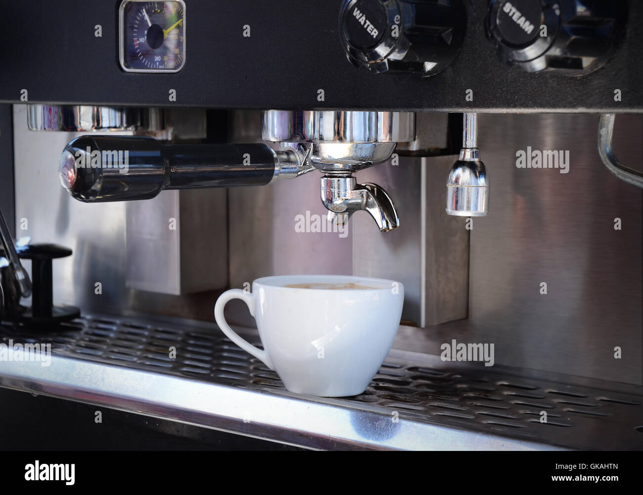 cup steam espresso Stock Photo Alamy