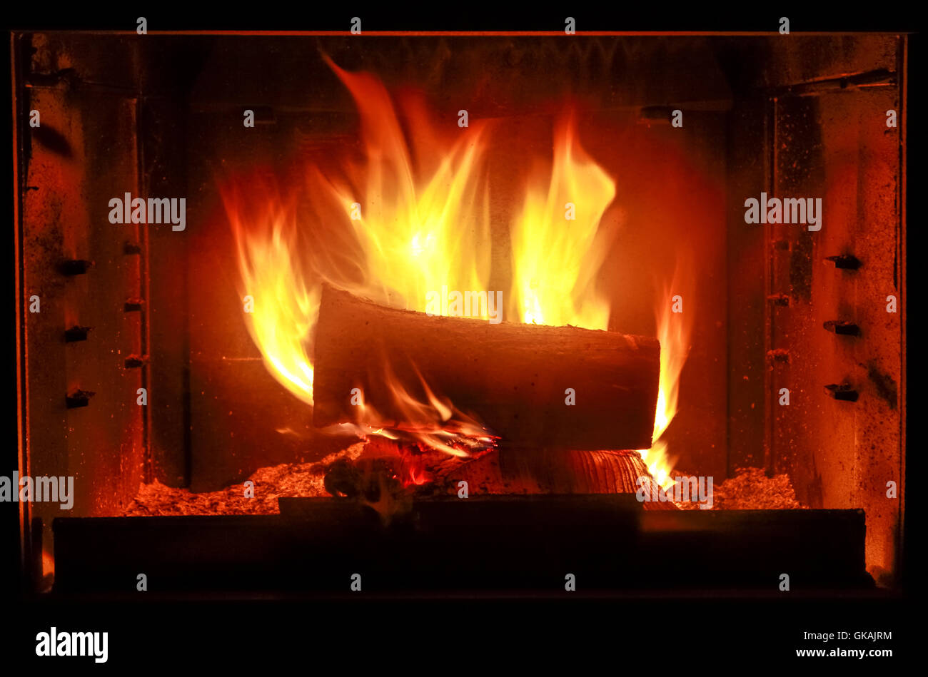 wood hot fire Stock Photo Alamy