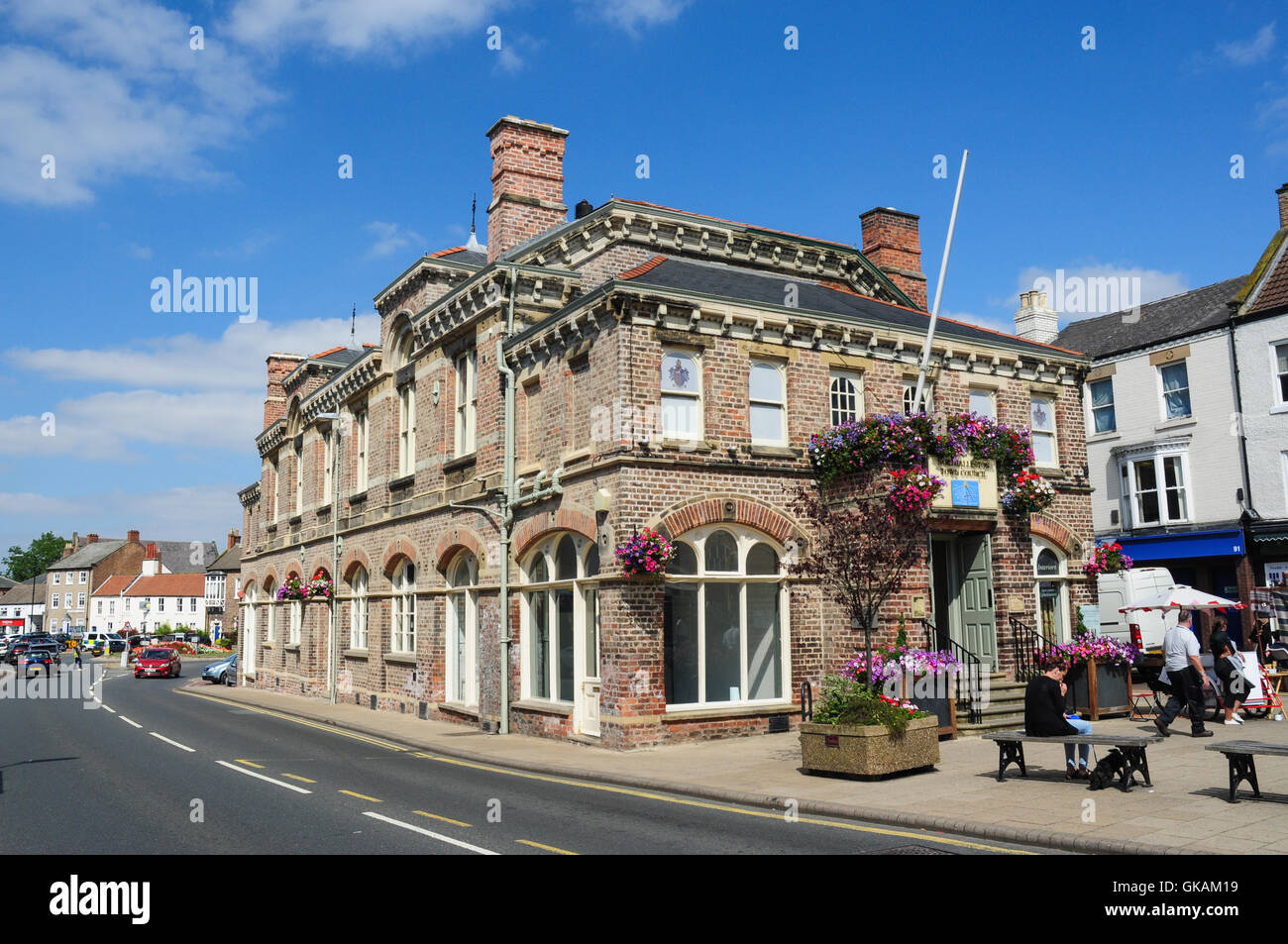 Town Hall Buildings, High Street, Northallerton, North Yorkshire, England, UK Stock Photo