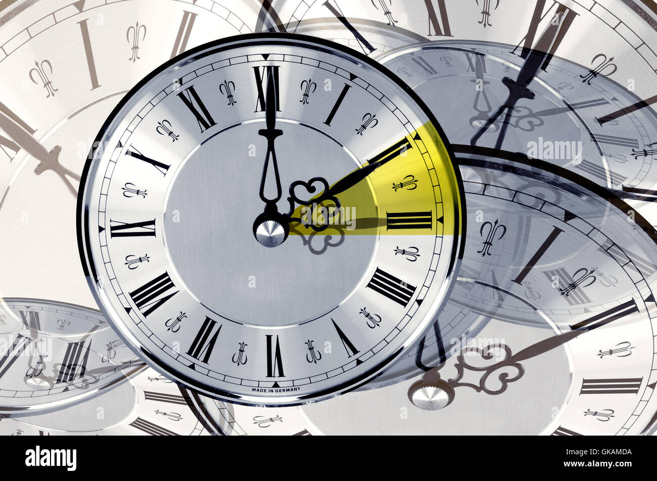 pointer time difference watches Stock Photo Alamy