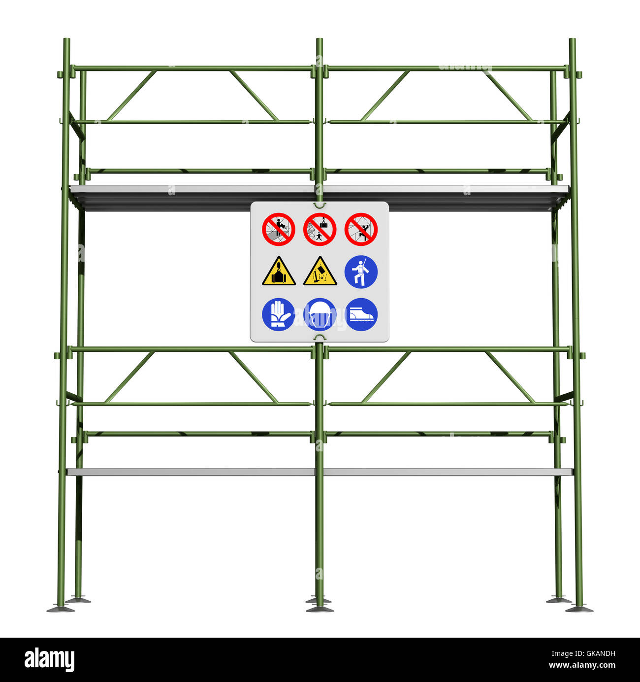 isolated scaffold scaffolding Stock Photo