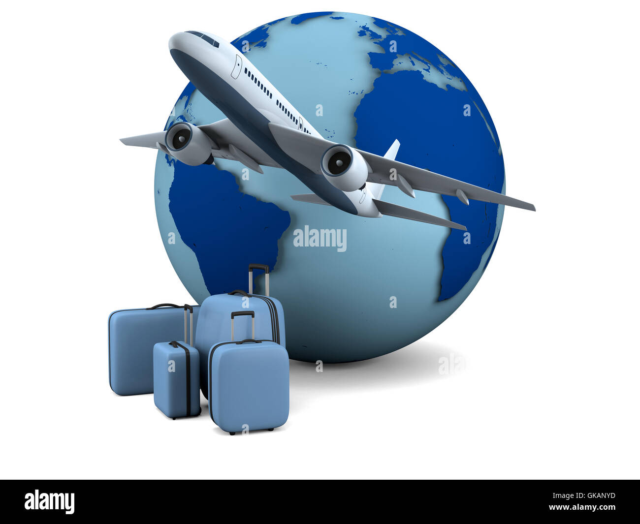 air travel aircraft aeroplane Stock Photo