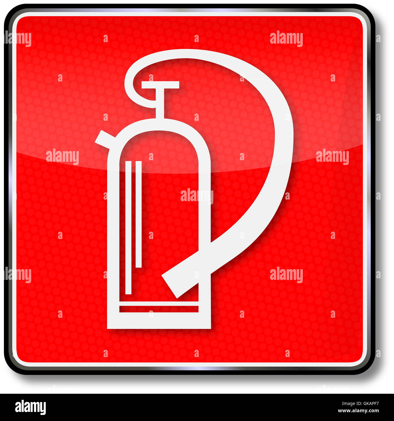 sign fire safety signs fire extinguisher Stock Photo Alamy