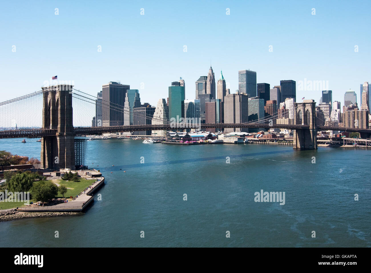 bridge usa skyline Stock Photo