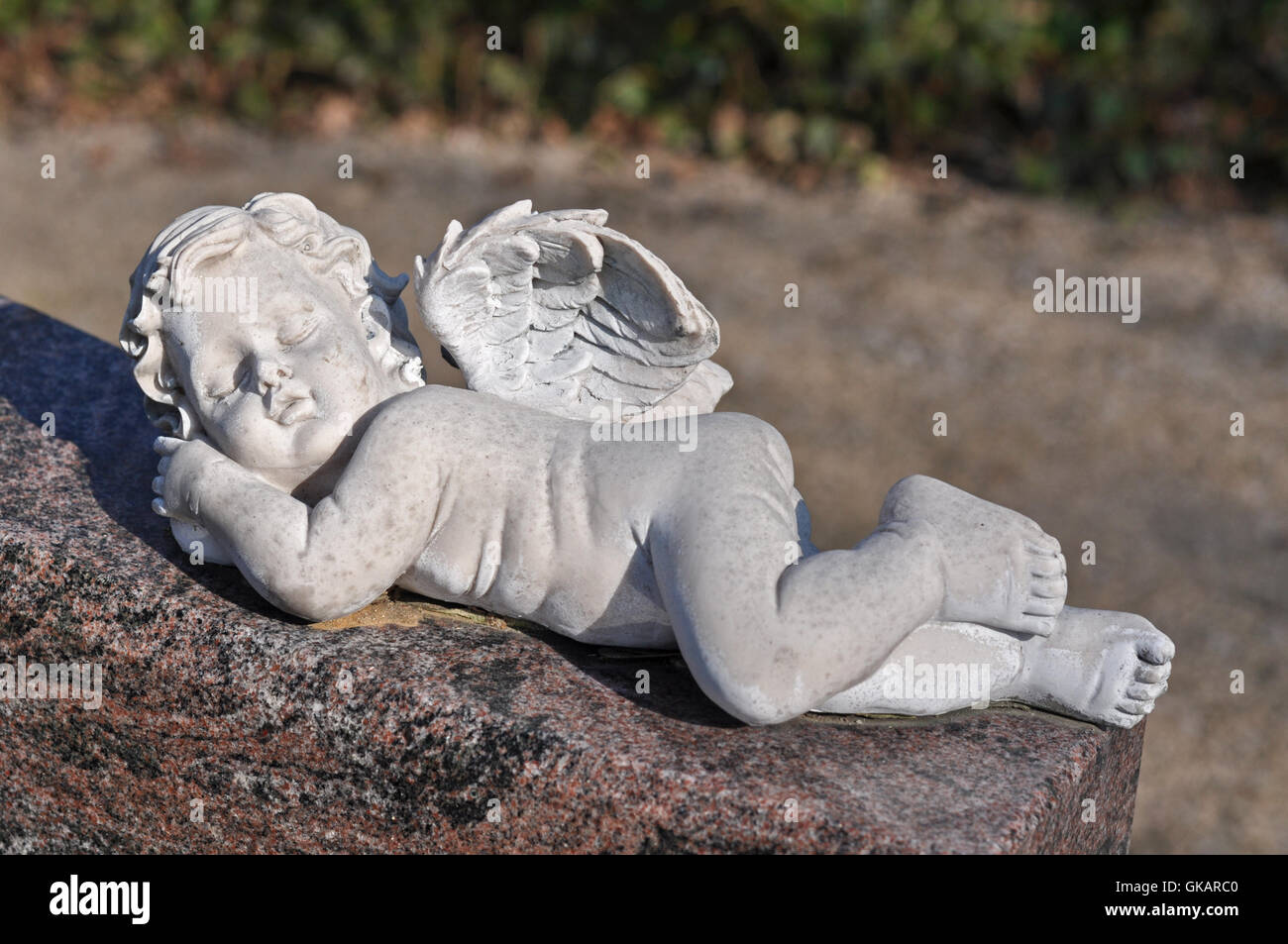 wing cemetery angel Stock Photo