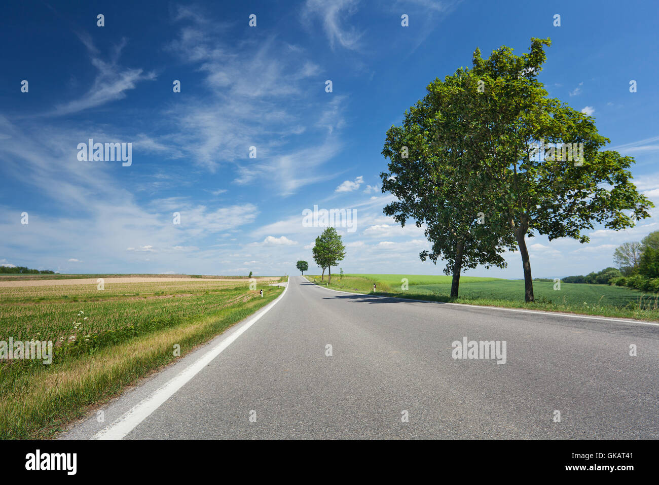 The road and the countryside hi-res stock photography and images - Alamy