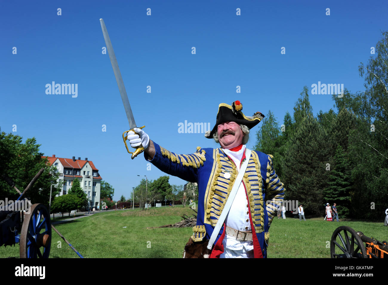 prussian soldier in the seven years war Stock Photo