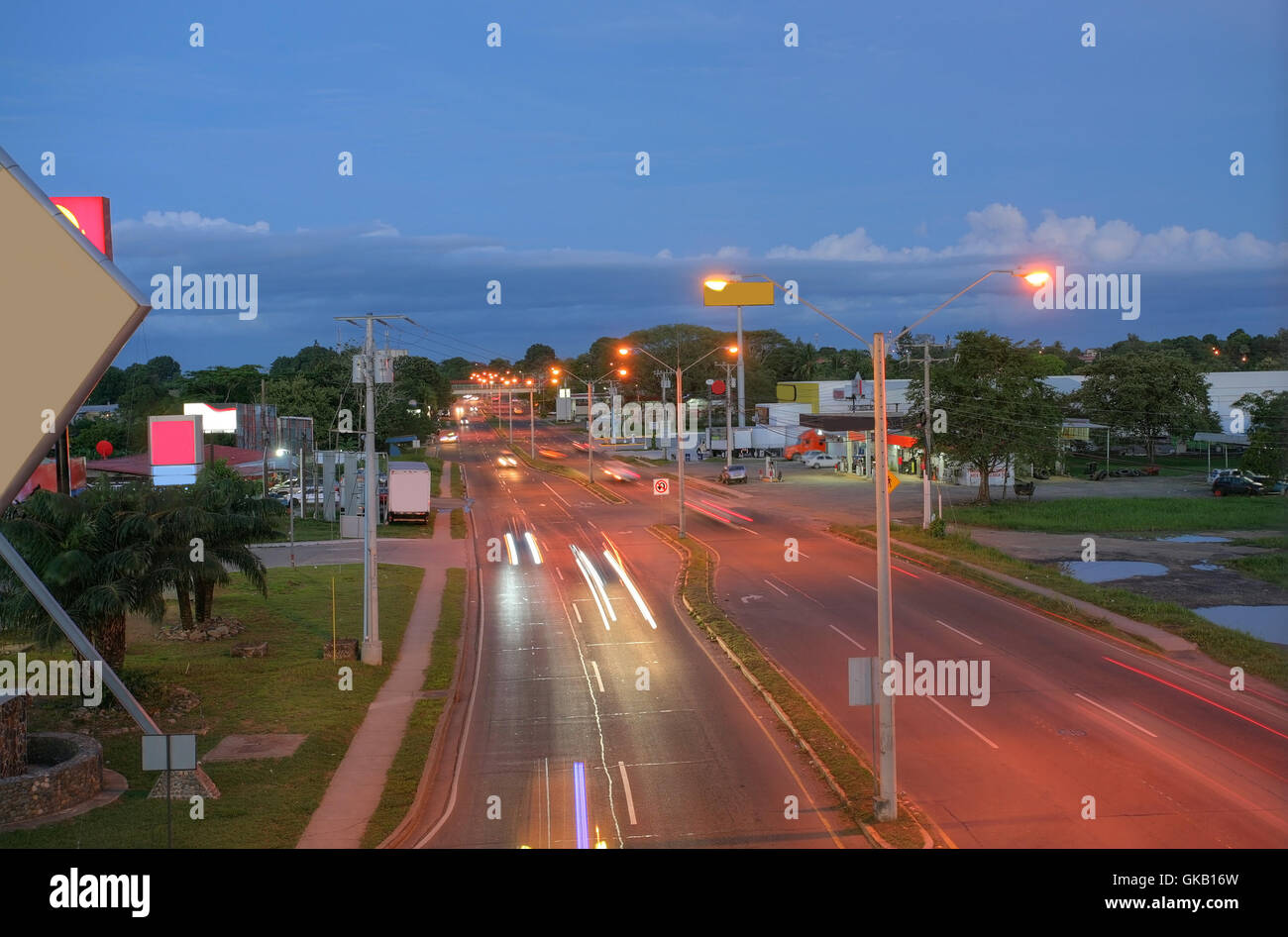 sign signal city Stock Photo