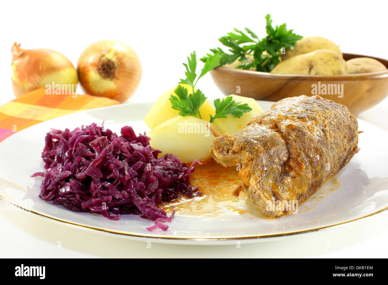 rinderroulade Stock Photo