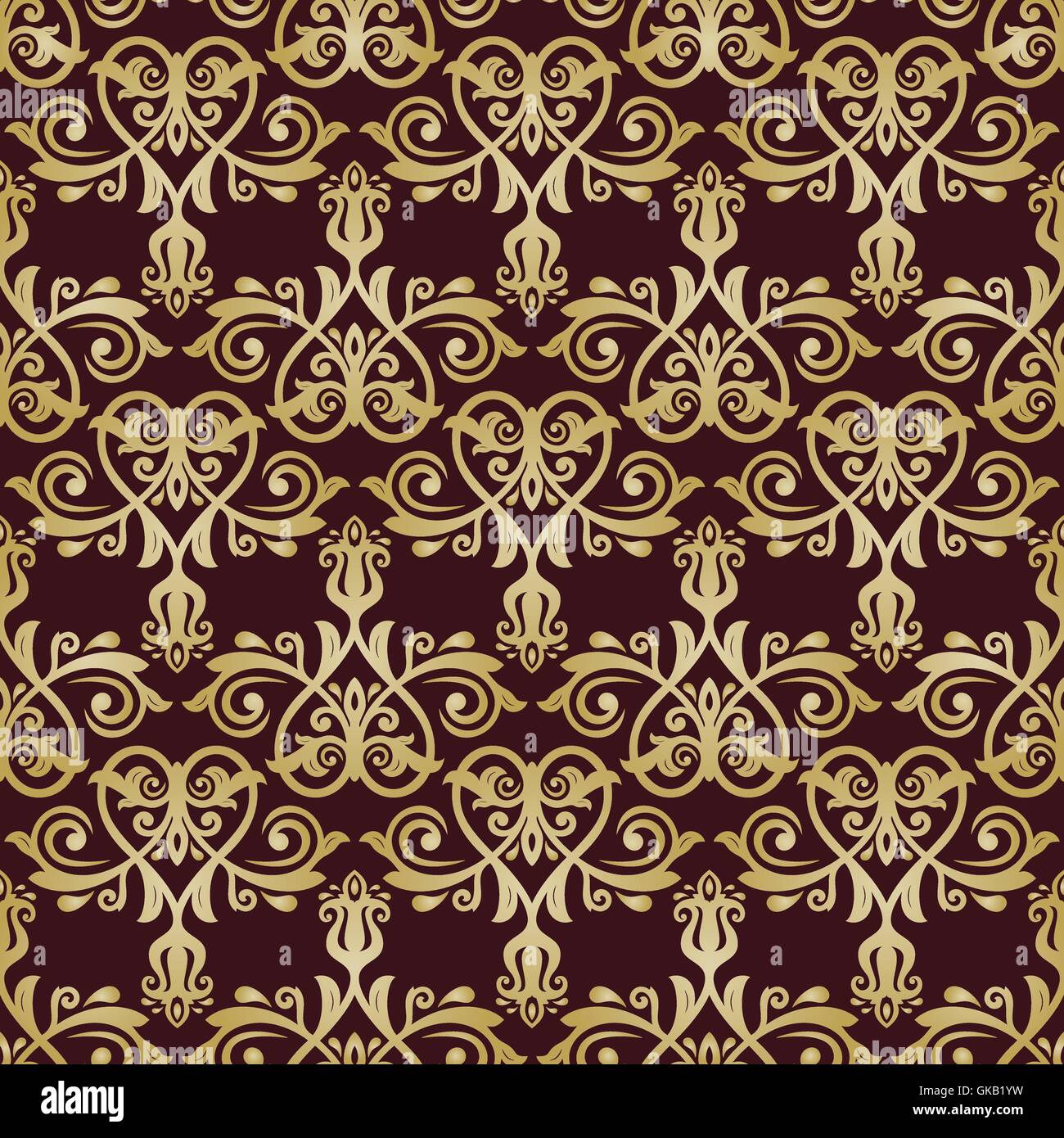 Seamless Damask Vector Background Stock Vector Image & Art - Alamy