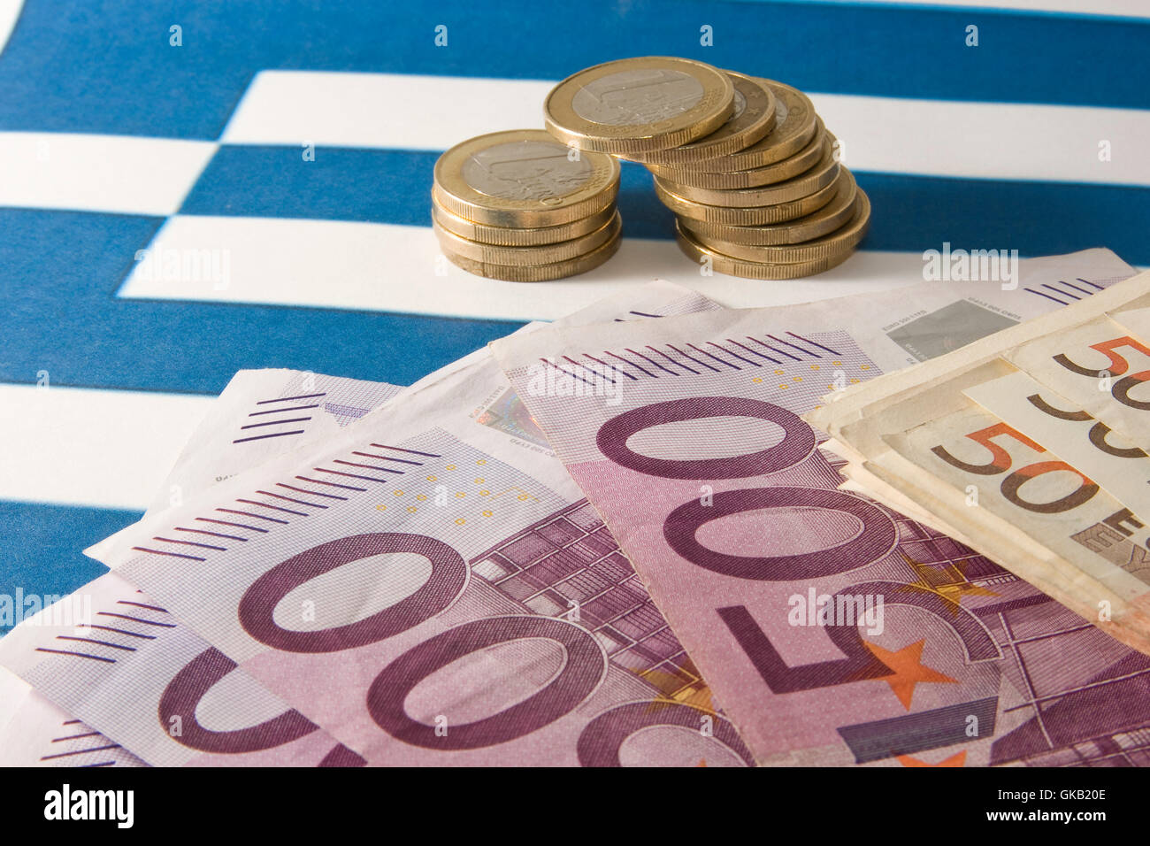 greece debt crisis Stock Photo