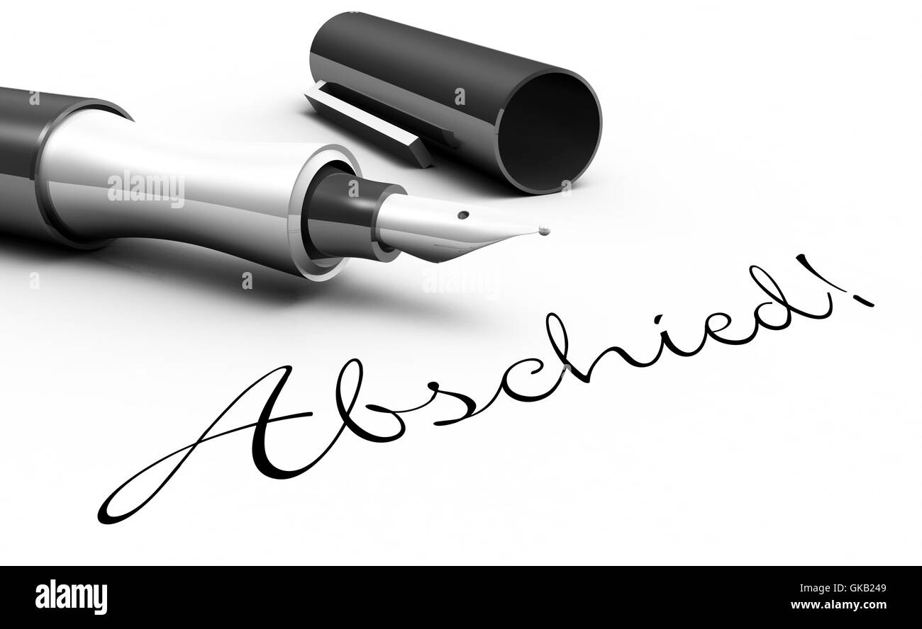 farewell! - pen concept Stock Photo