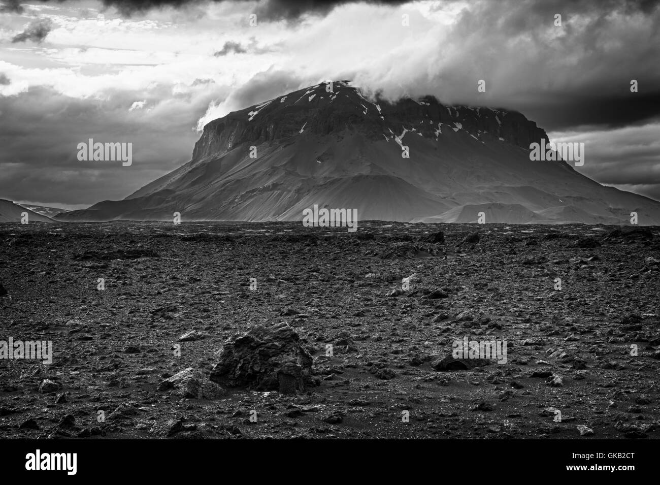 iceland mountain vulcan Stock Photo