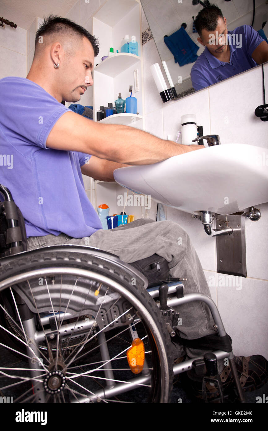 wheelchair hand hands Stock Photo Alamy