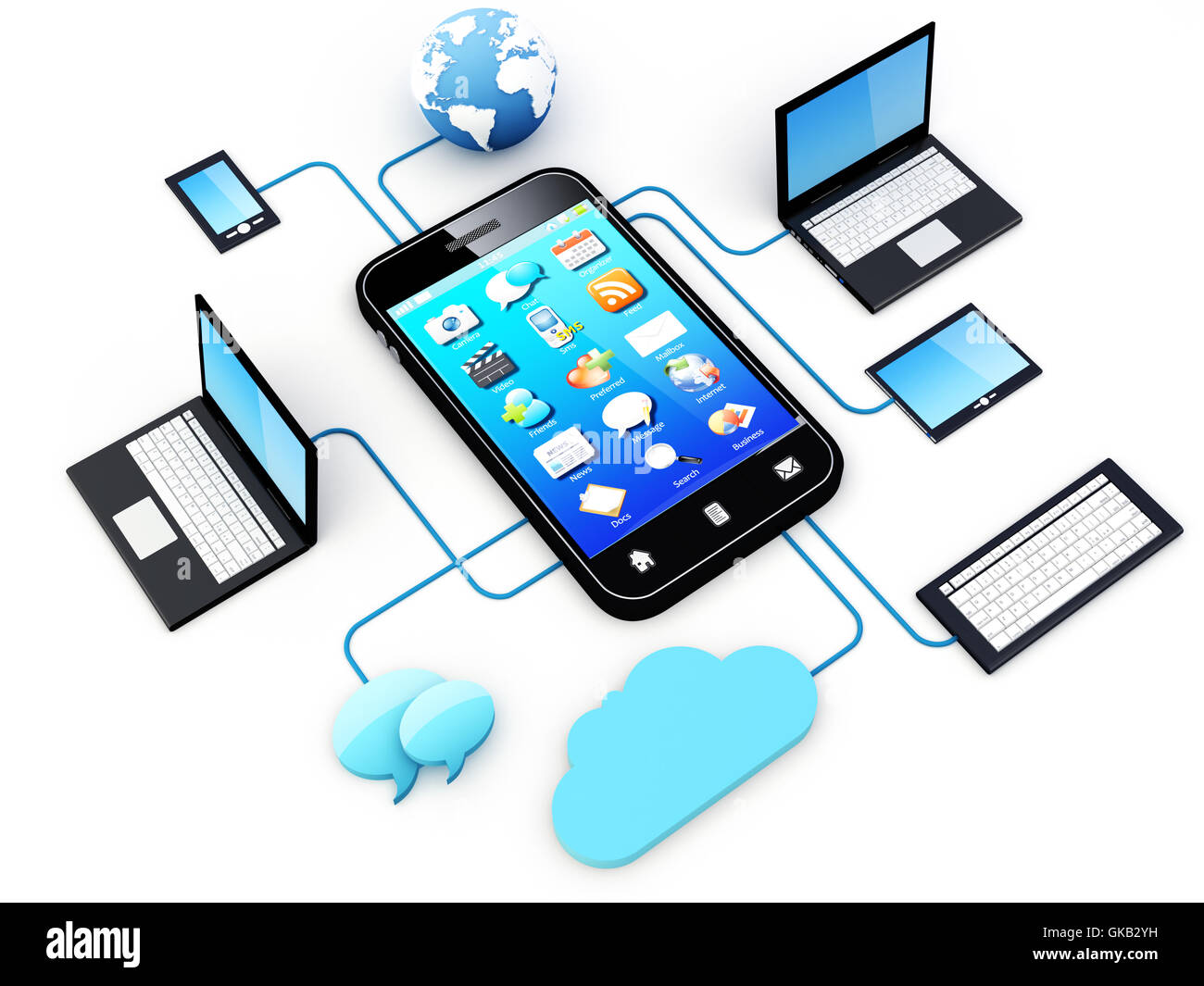 technology smartphone laptop Stock Photo Alamy