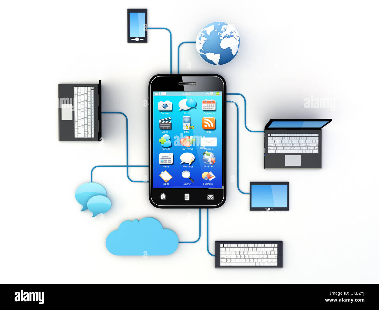 technology smartphone laptop Stock Photo Alamy