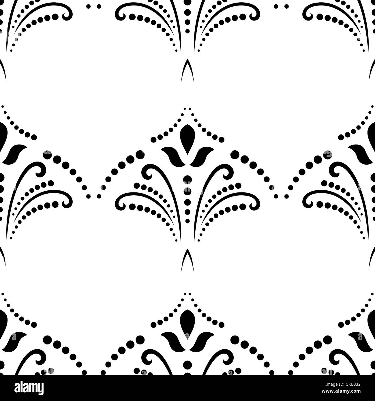Seamless Damask Vector Background Stock Vector Image & Art - Alamy