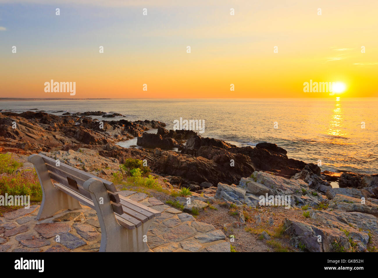 Sunrise, Marginal Way, Ogunquit, Maine, USA Stock Photo Alamy