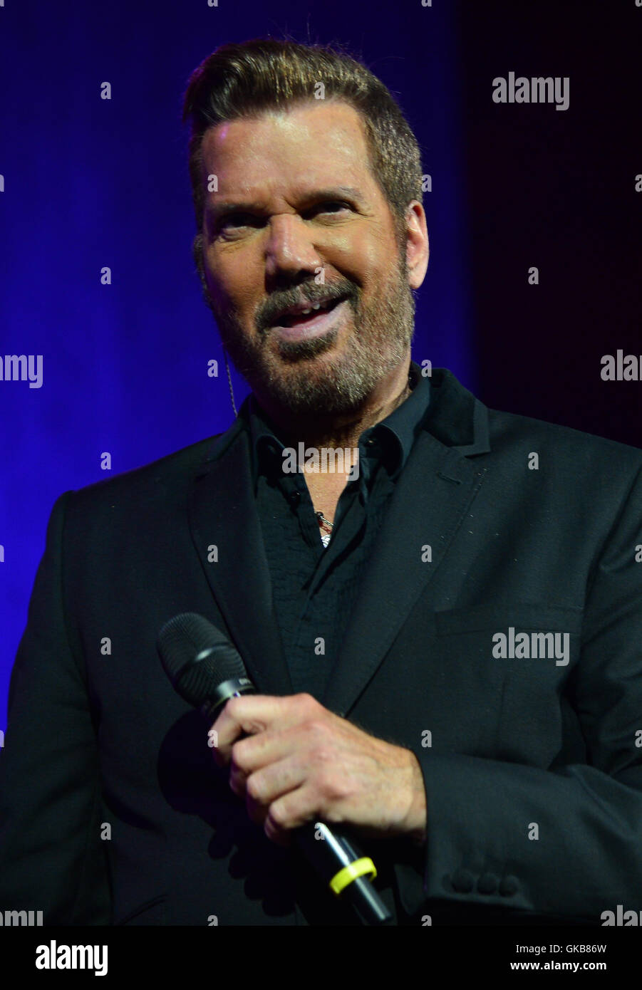 Aqui Estoy Benefit For Ecuador at BankUnited Center  Featuring: Willy Chirino Where: Coral Gables, Florida, United States When: 11 May 2016 Stock Photo