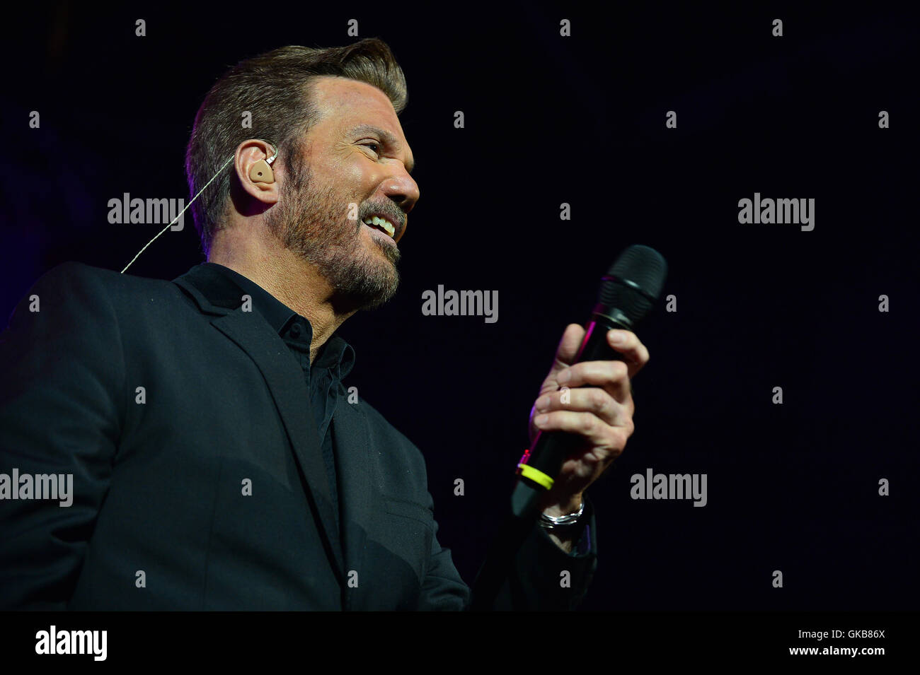 Aqui Estoy Benefit For Ecuador at BankUnited Center  Featuring: Willy Chirino Where: Coral Gables, Florida, United States When: 11 May 2016 Stock Photo