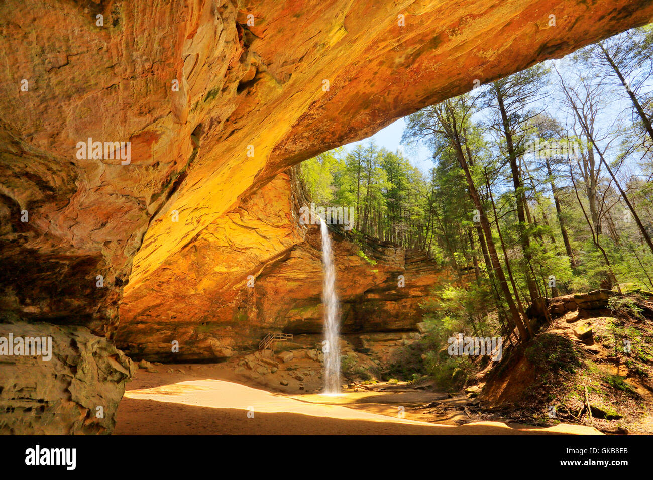 Ash Cave, Hocking Hills State Park, Logan, Ohio, USA Stock Photo