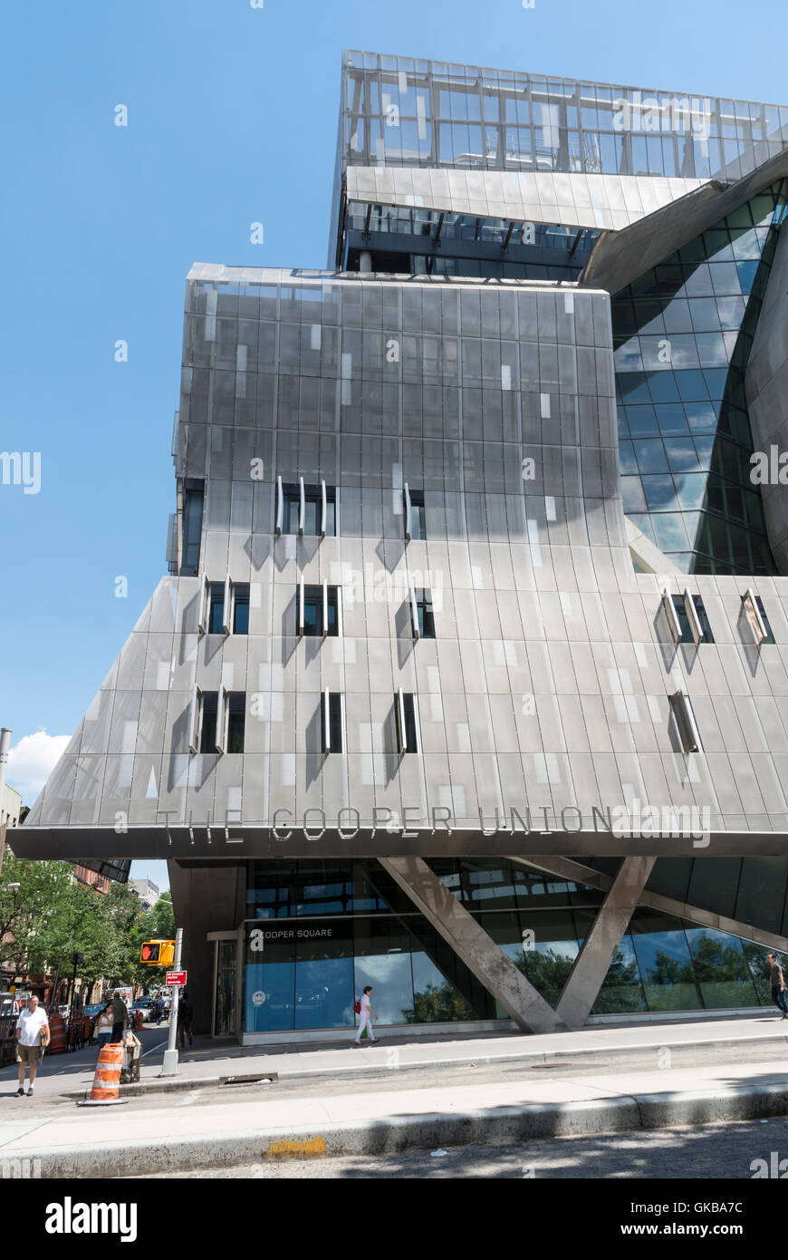 41 Cooper Square, new Cooper Union college building in New York Stock
