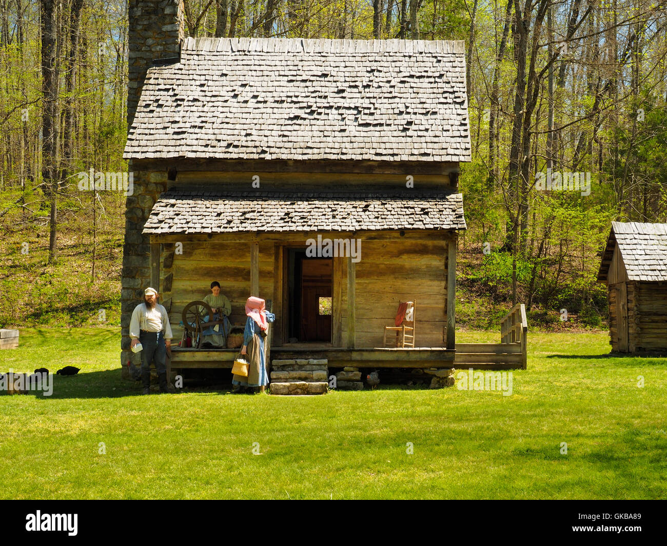 Single Pen House Homeplace Land Between The Lakes National Stock
