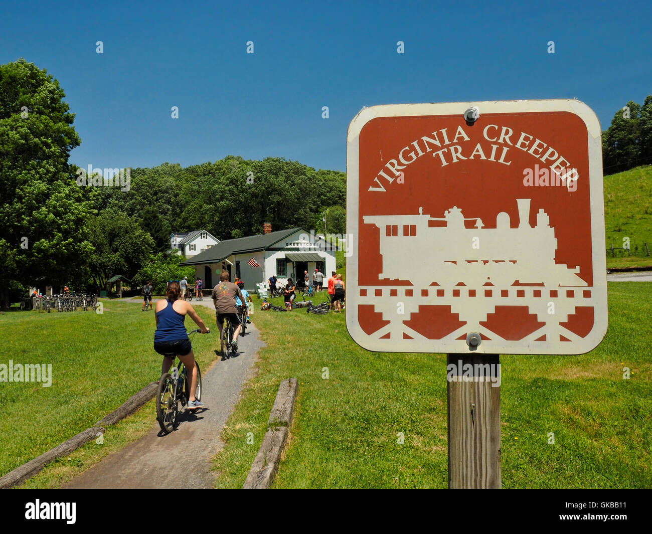 Green Cove, Virginia Creeper Trail, Damascus, Virginia, USA Stock Photo