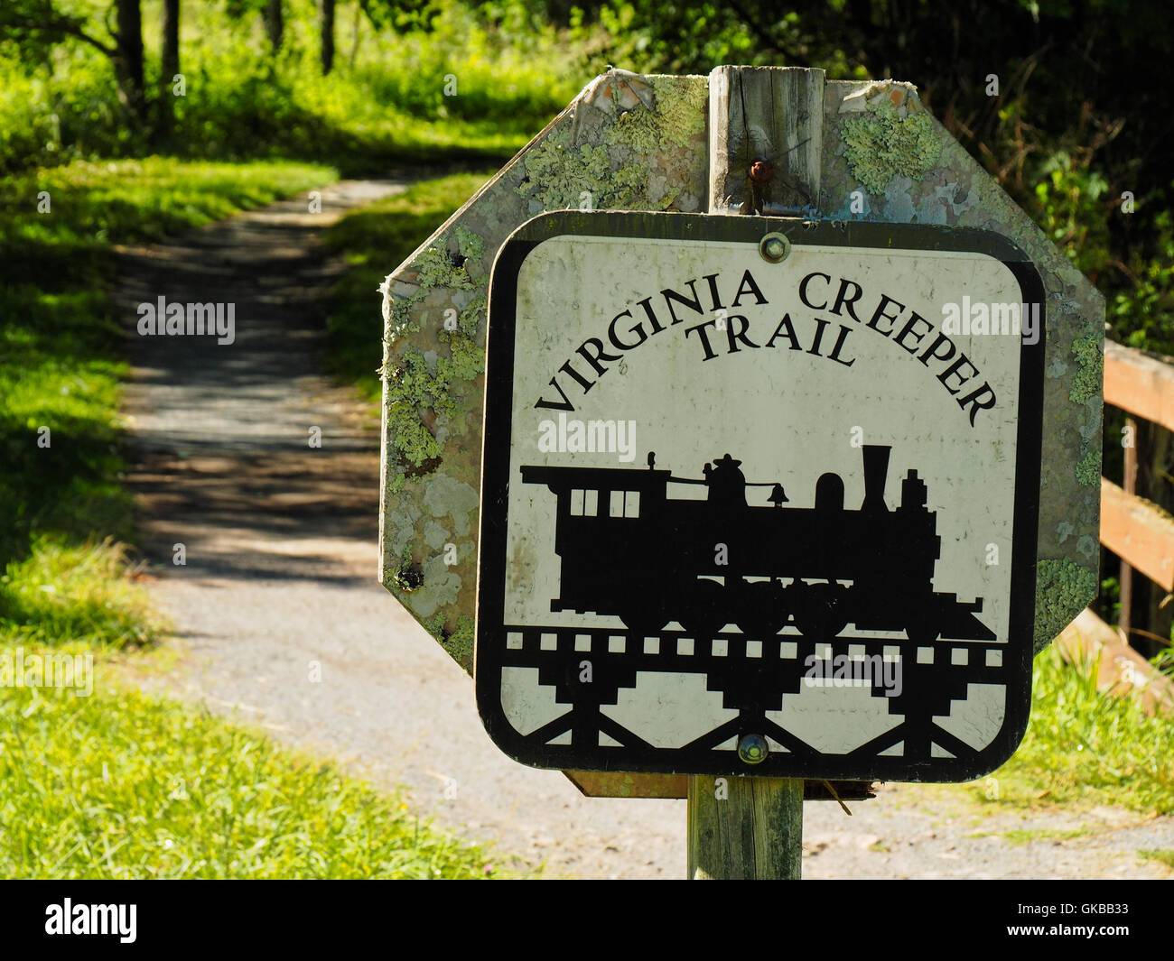 Green Cove, Virginia Creeper Trail, Damascus, Virginia, USA Stock Photo