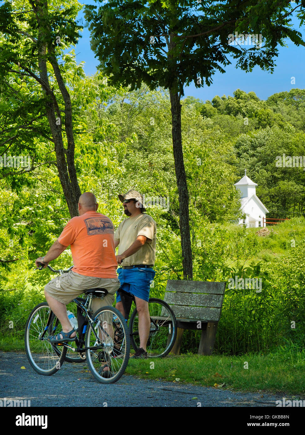 Whitetop Station, Virginia Creeper Trail, Damascus, Virginia, USA Stock