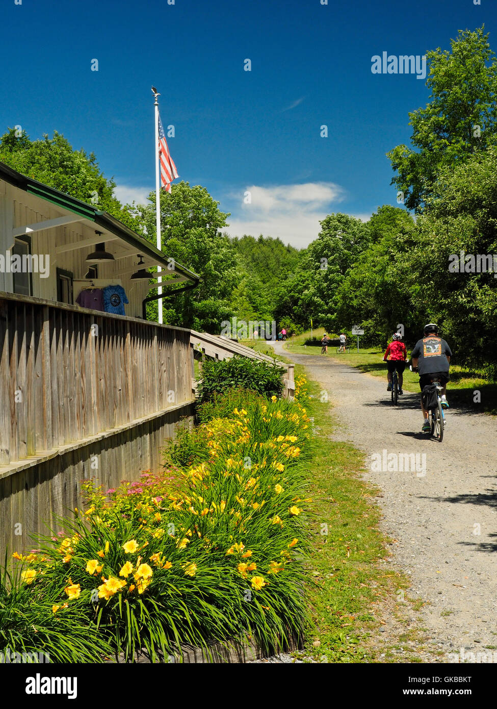 Whitetop Station, Virginia Creeper Trail, Damascus, Virginia, USA Stock Photo