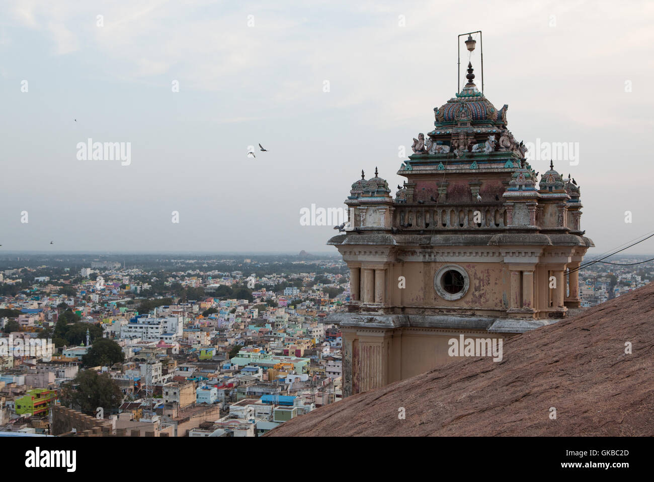 Aerial view of Tiruchirappalli,Tamil Nadu, India. Stock Photo