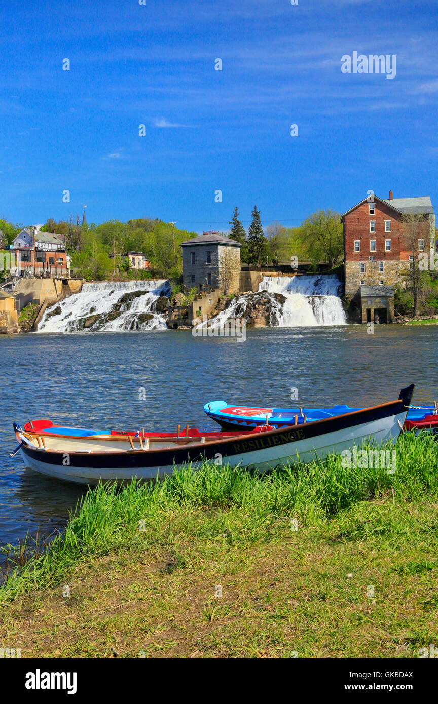 Vergennes Falls (the falls of Otter Creek), Vergennes, Vermont, USA